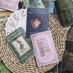 24pcs Old Book Covers Sticker for Children's DIY Stationery Computer Stickers