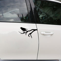 Black Crow Vinyl Sticker for Car Window Bumper