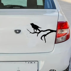 Black Crow Vinyl Sticker for Car Window Bumper