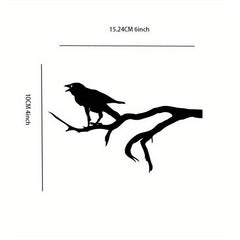 Black Crow Vinyl Sticker for Car Window Bumper