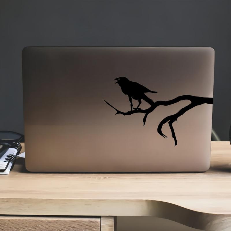 Black Crow Vinyl Sticker for Car Window Bumper