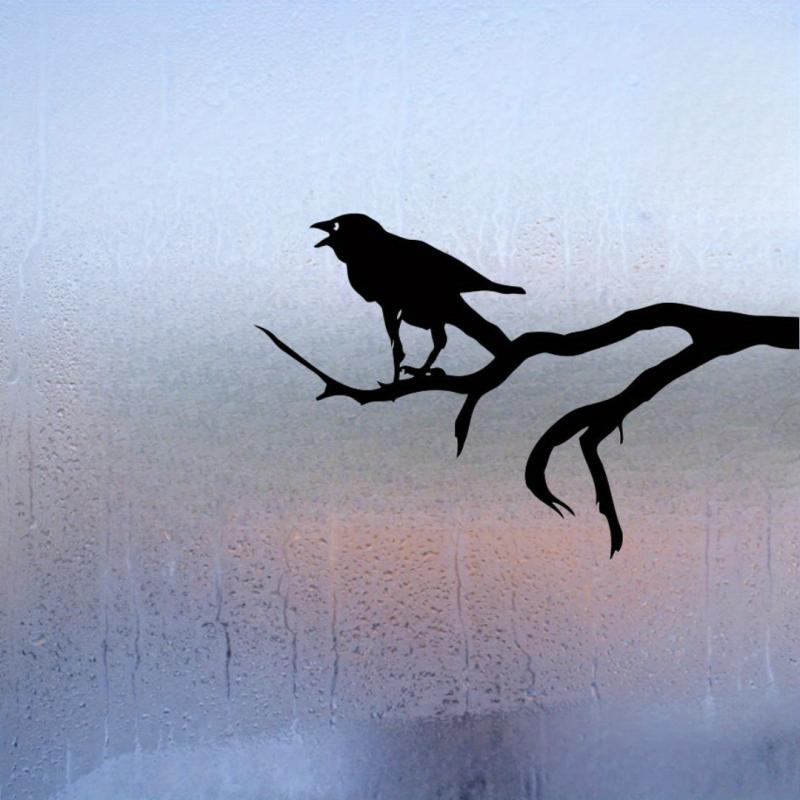 Black Crow Vinyl Sticker for Car Window Bumper