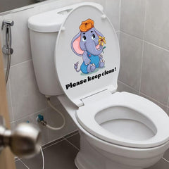 English Slogan Bathroom Door Toilet Wall Sticker Decoration