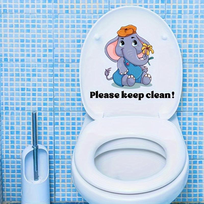 English Slogan Bathroom Door Toilet Wall Sticker Decoration