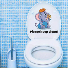 English Slogan Bathroom Door Toilet Wall Sticker Decoration