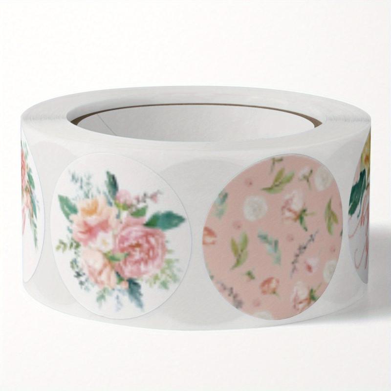 500pcs Love Flowers Decorative Gift Label Stickers