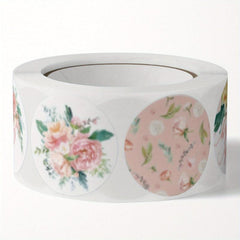 500pcs Love Flowers Decorative Gift Label Stickers