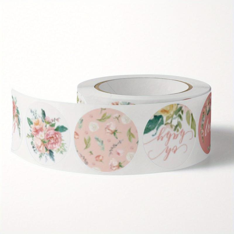 500pcs Love Flowers Decorative Gift Label Stickers