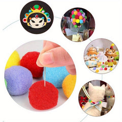 500pcs Assorted Pom Poms for DIY Crafts and Gift Wrapping