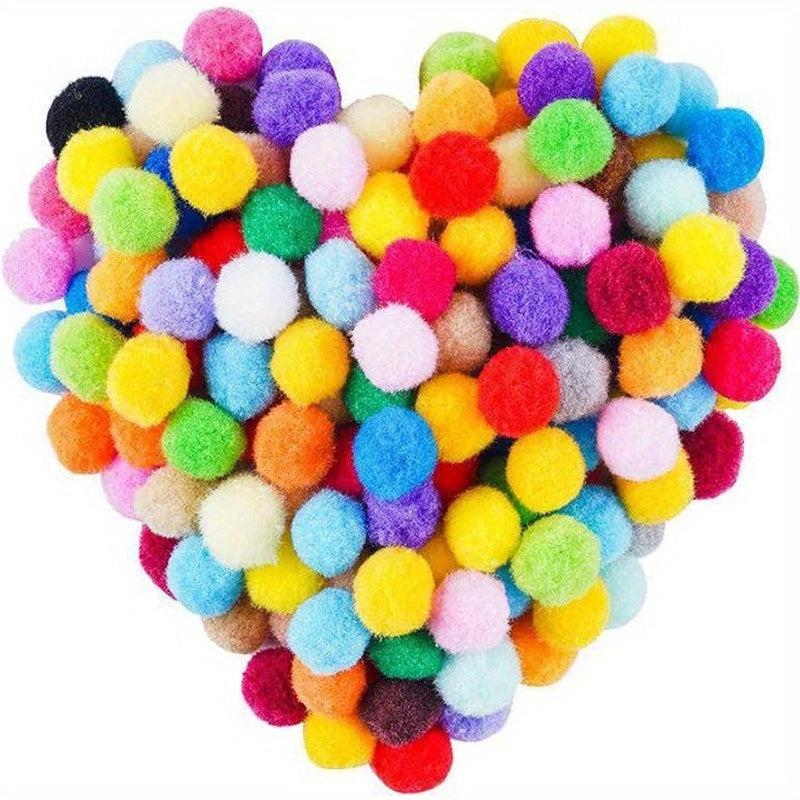 500pcs Assorted Pom Poms for DIY Crafts and Gift Wrapping