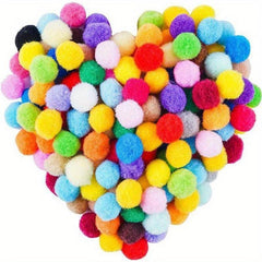 500pcs Assorted Pom Poms for DIY Crafts and Gift Wrapping
