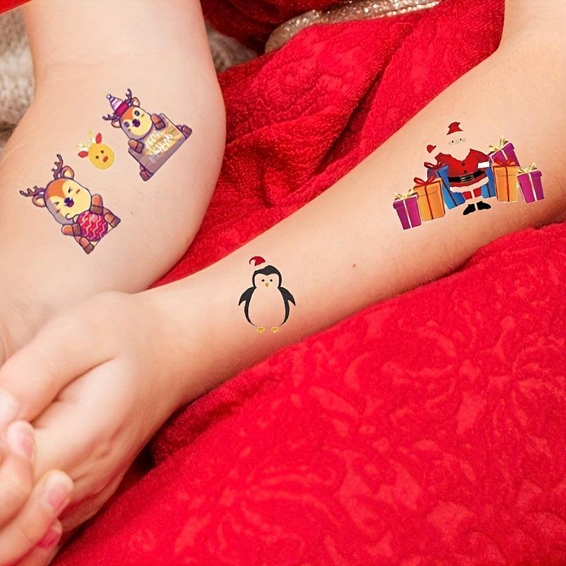 30 Sheets Christmas Theme Waterproof Temporary Tattoo Sticker