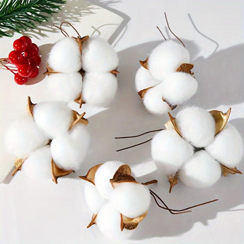 10pcs Dry Kapok Heads Flower Garland DIY Accessories