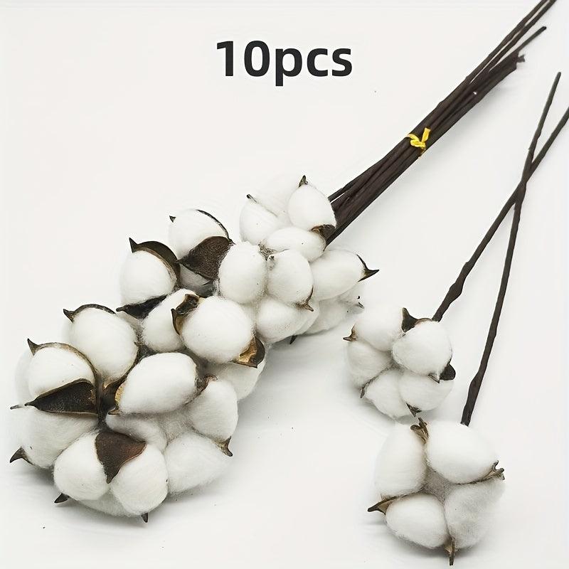 10pcs Dry Kapok Heads Flower Garland DIY Accessories