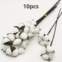 10pcs Dry Kapok Heads Flower Garland DIY Accessories