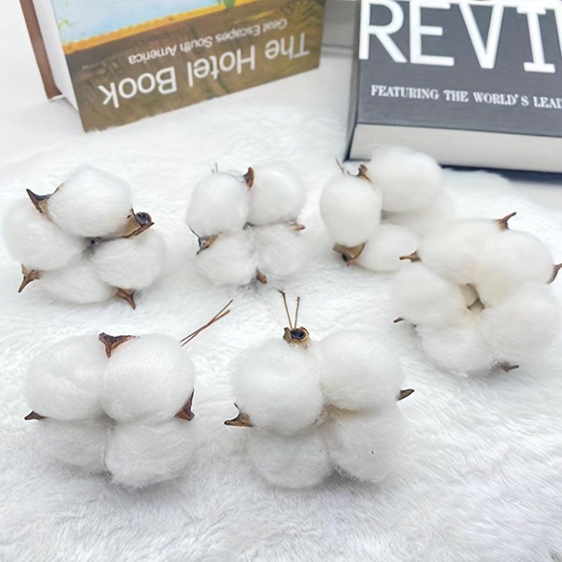10pcs Dry Kapok Heads Flower Garland DIY Accessories