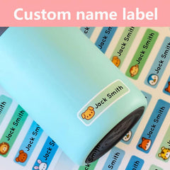 Custom Name Table Stickers Waterproof Personal Tag Labels for Girls