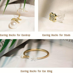 100pcs Plastic Earring Strap Pad Jewelry Replacement Soft Accessories