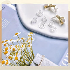 100pcs Plastic Earring Strap Pad Jewelry Replacement Soft Accessories