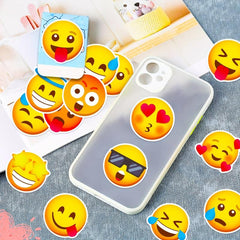 50pcs Yellow Series Funny Expression Package Stickers