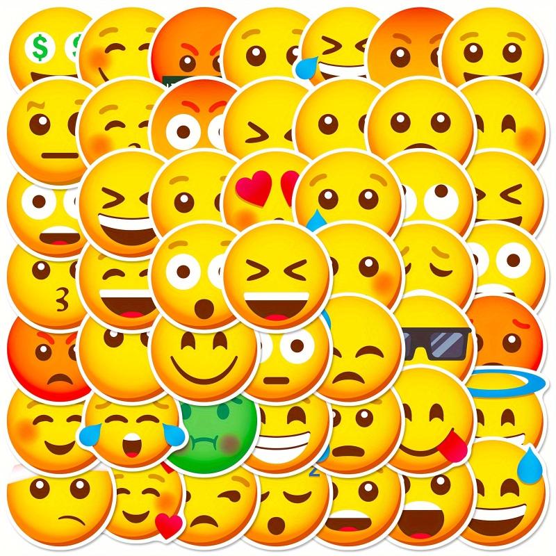 50pcs Yellow Series Funny Expression Package Stickers