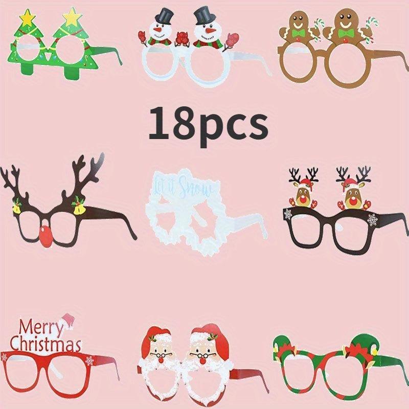 Festive Glasses Set for Christmas Birthdays Weddings Parties