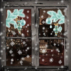 2pcs Christmas Wall Decal Stickers Holiday Decor Art For Home Office Window