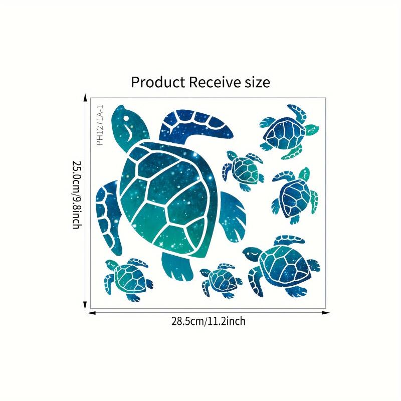 Underwater World Turtle Toilet Sticker Bathroom Decoration Wall Sticker