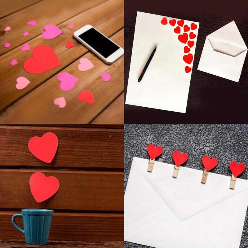 Red Heart Stickers Self Adhesive Heart Shaped Stickers, 1170pcs