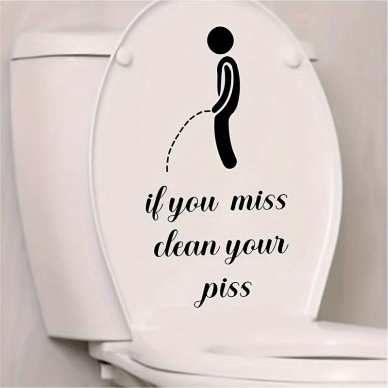 Toilet Rules Stickers Bathroom Wall Decals Self Adhesive Home Decor