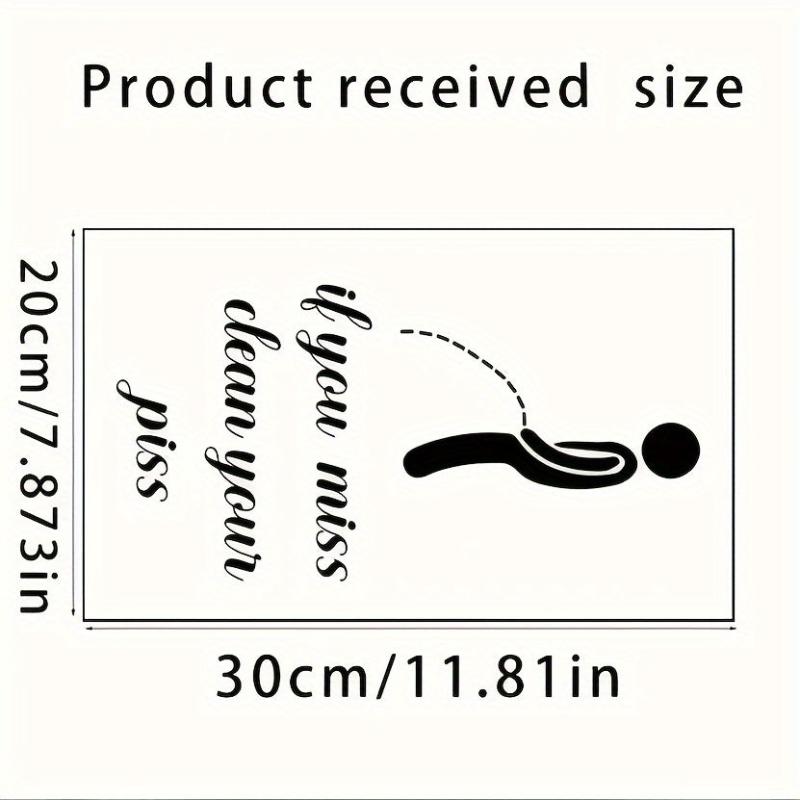 Toilet Rules Stickers Bathroom Wall Decals Self Adhesive Home Decor