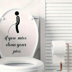 Toilet Rules Stickers Bathroom Wall Decals Self Adhesive Home Decor