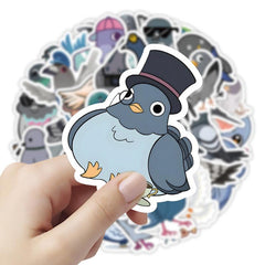 50pcs Pigeon Doodle Stickers Learning DIY Party Stickers
