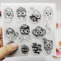 Christmas Owl Silicone Stamp Set