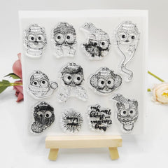 Christmas Owl Silicone Stamp Set
