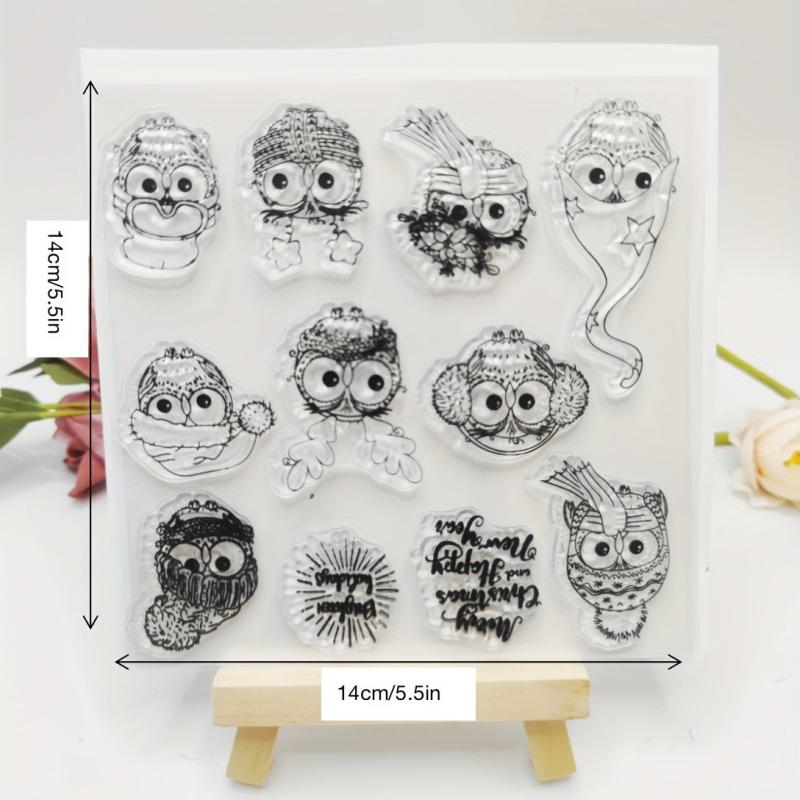 Christmas Owl Silicone Stamp Set