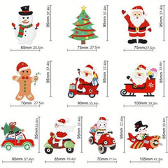 10pcs Diamond Painting Pendants DIY Cartoon Rhinestone Christmas Decoration