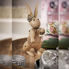 Wooden Rabbit Handicrafts Ornaments Wooden Puppet Zodiac Rabbit