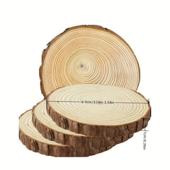 12pcs Natural Tree Bark Wood Chips Kit for DIY Crafts Rustic Wedding