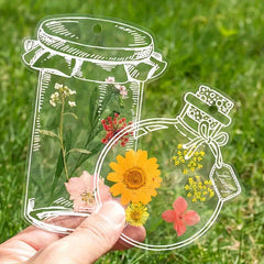 20 Glass Bottle Shape Sticker Scrapbooking Art DIY Crafts