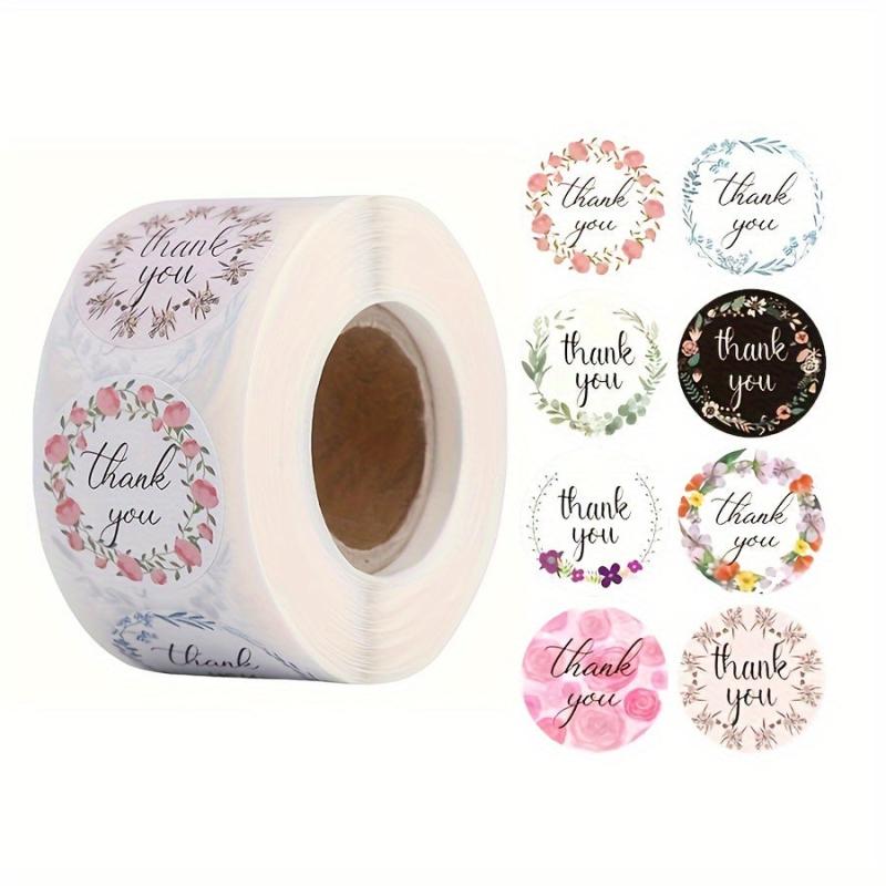500pcs Thank You Sealing Stickers for Gift Packaging Decoration