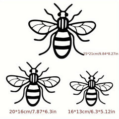 3pcs Golden Bee Acrylic 1mm Thickness Mirror Wall Decoration Wall Stickers