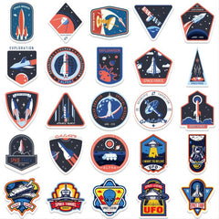52 Cartoon Astronaut Space Graffiti Sticker Waterproof Sticker
