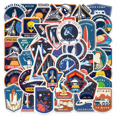 52 Cartoon Astronaut Space Graffiti Sticker Waterproof Sticker