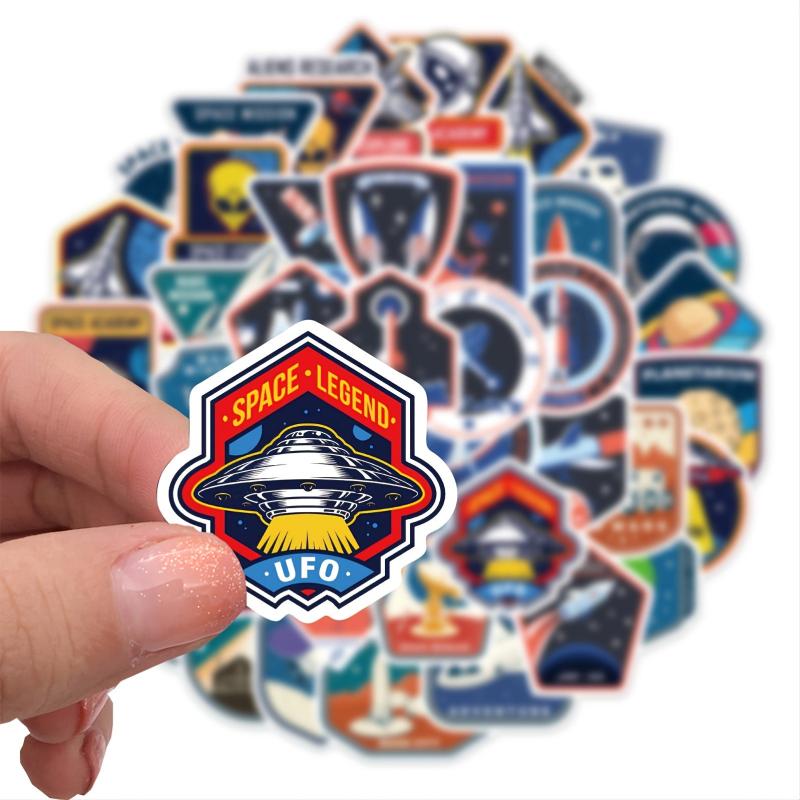 52 Cartoon Astronaut Space Graffiti Sticker Waterproof Sticker