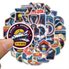 52 Cartoon Astronaut Space Graffiti Sticker Waterproof Sticker