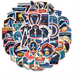 52 Cartoon Astronaut Space Graffiti Sticker Waterproof Sticker