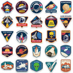 52 Cartoon Astronaut Space Graffiti Sticker Waterproof Sticker