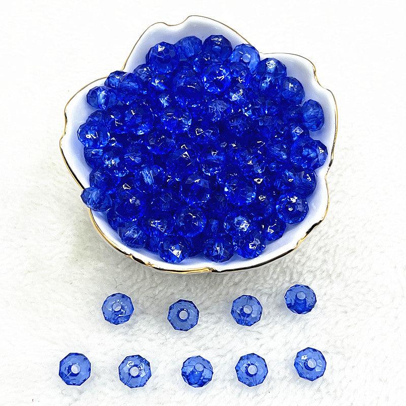 30pcs 10mm Transparent Flat Acrylic Beads Spacer for Jewelry Making DIY