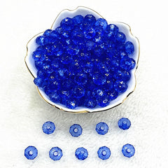 30pcs 10mm Transparent Flat Acrylic Beads Spacer for Jewelry Making DIY